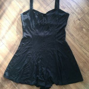Black romper with back cutout